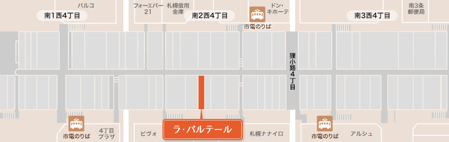 さっぽろ地下街ポールタウンマップ